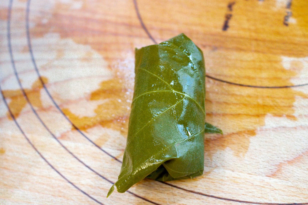 grape leaves rolled