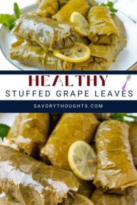 stuffed grape leaves pinterest pin