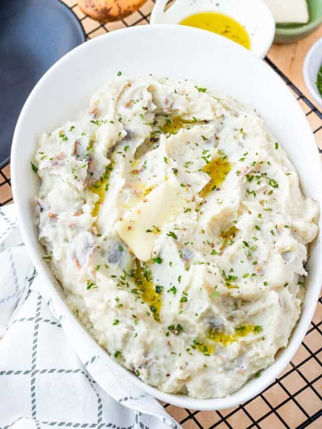 Skin On Mashed Potatoes