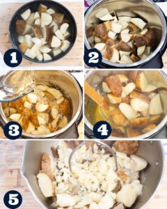 steps 1-5 to make mashed potatoes