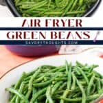 Air Fryer Green Beans Pinterest Pin