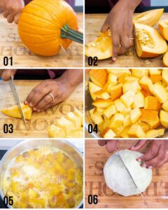 Haitian pumpkin soup step 1