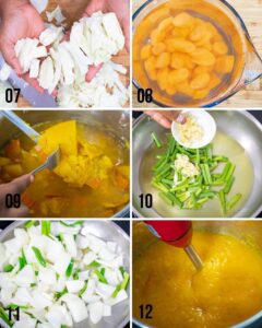 Haitian pumpkin soup step 2