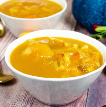 2 bowls of soup joumou