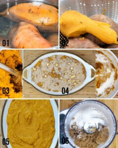 step 1 to make Boston market sweet potato casserole