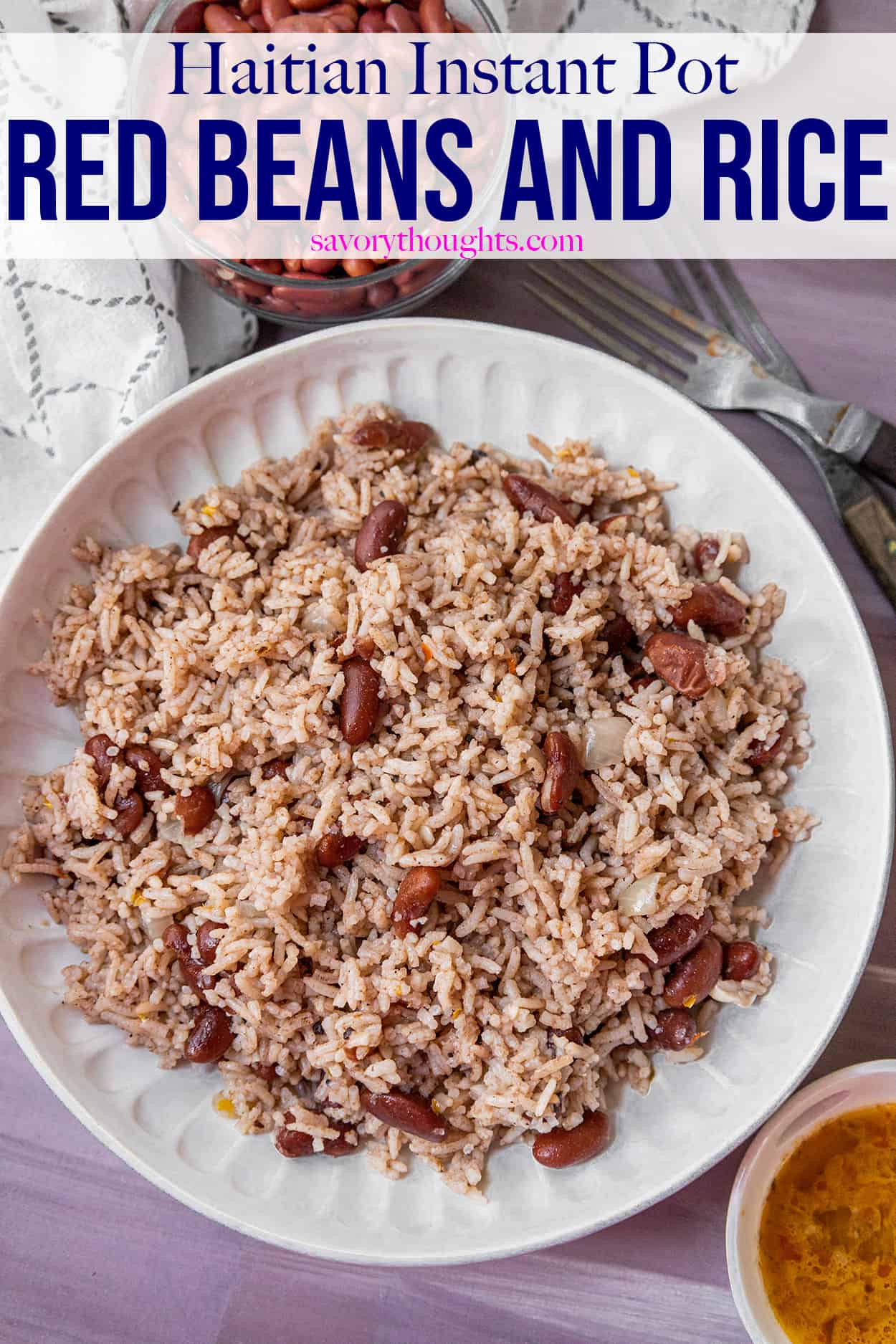 Instant Pot Haitian Rice And Beans Savory Thoughts