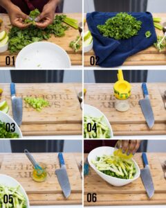 steps to make kale salad