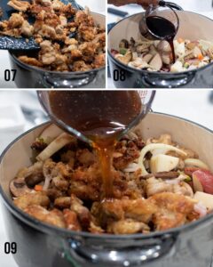 Step 7 to make veal stew