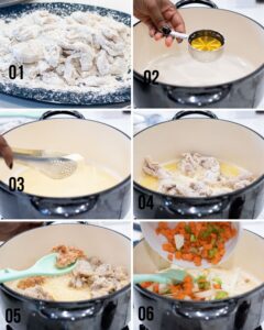 Step 1 to make veal stew