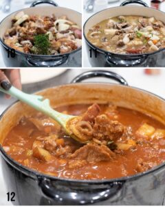 Step 10 to make veal stew