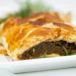 Wellington on white plate