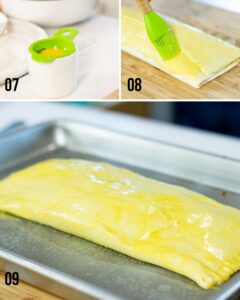Step 7 to make vegetable wellington