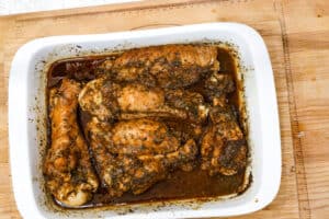 Cooked turkey wings
