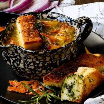 French onion soup with bread recipe