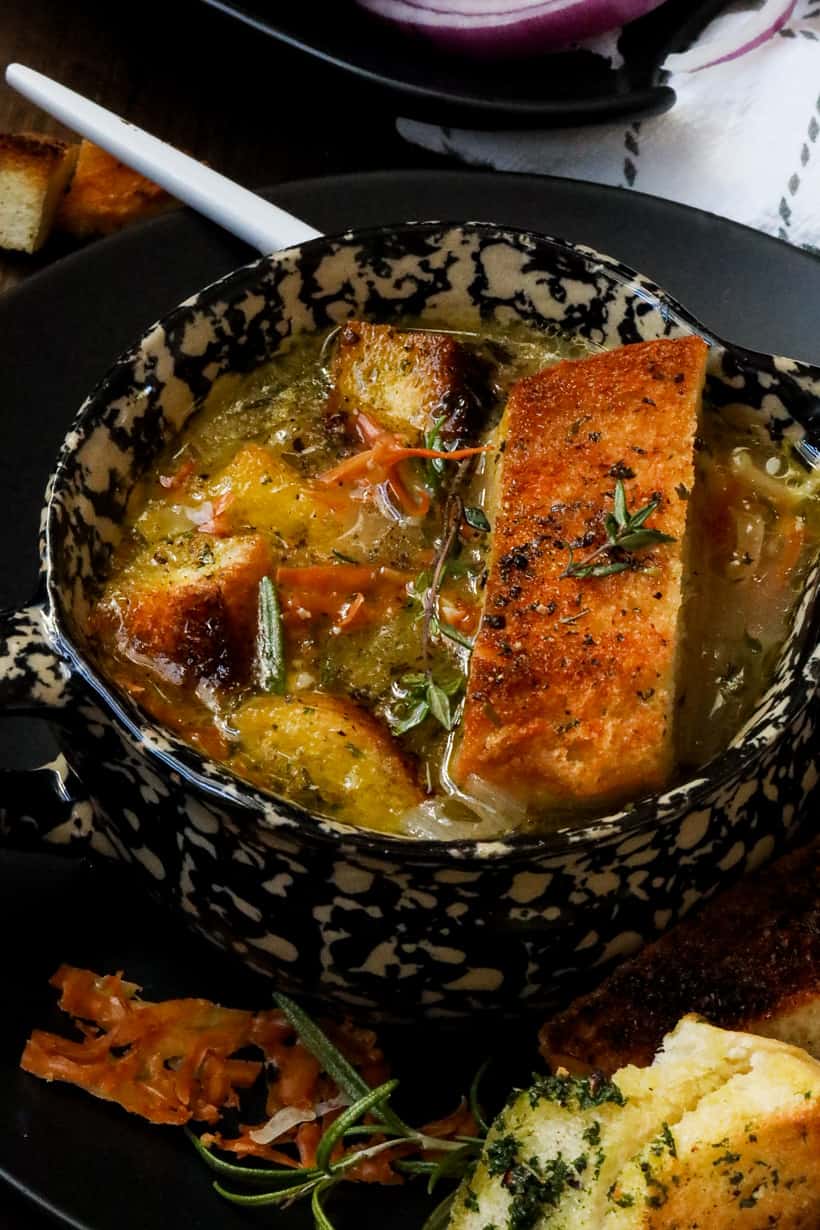 bowl of French onion soup