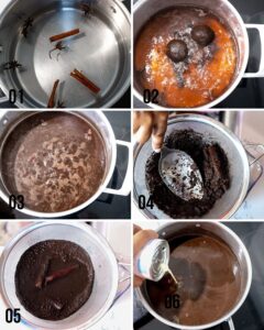 steps to make Haitian hot cocoa drink