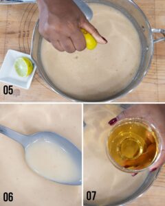 Step 5-7 to make Kremas