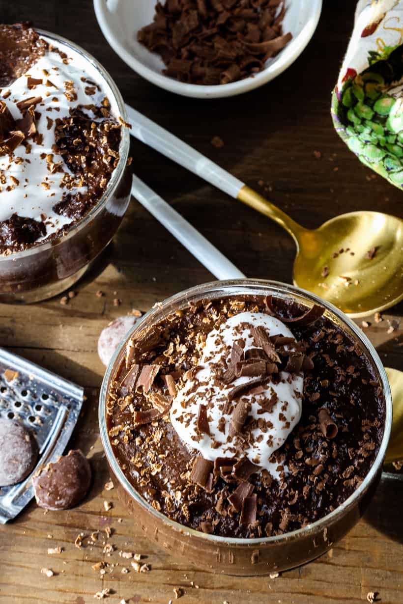 Chocolat French mousse in glasses