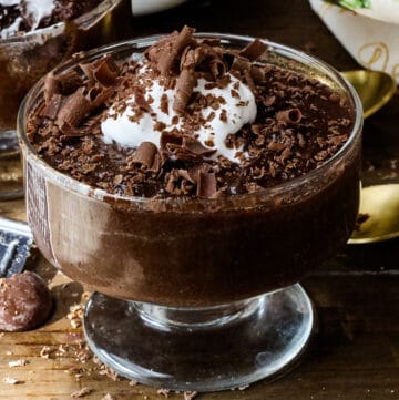 French Chocolate Mousse In glass