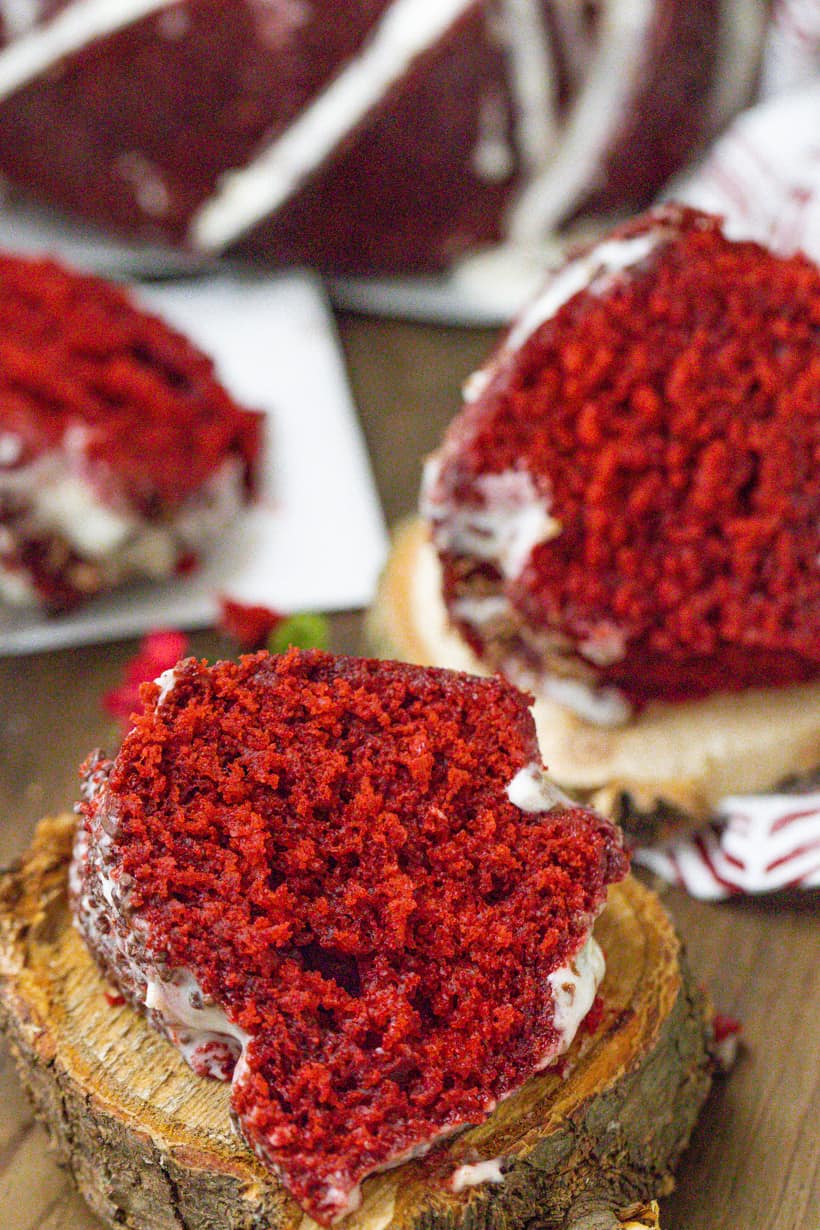 pieces of cakes on wooden board