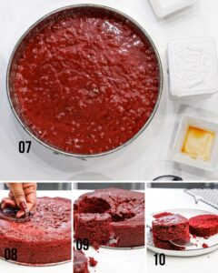 Step 2 to make red velvet cake