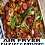 Air Fryer Sausage And Poatoes Pinterest Pin