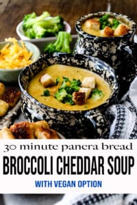 Panera Bread Broccoli Cheddar Soup Pinterest Pin