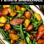 Sausage Green Beans Potato Casserole - Pinterest Pin