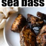 sea bass Pinterest pin