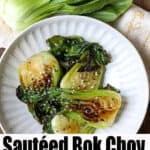 Sautéed Bok Choy Pinterest Pin