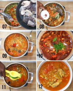 Fish stew step by step