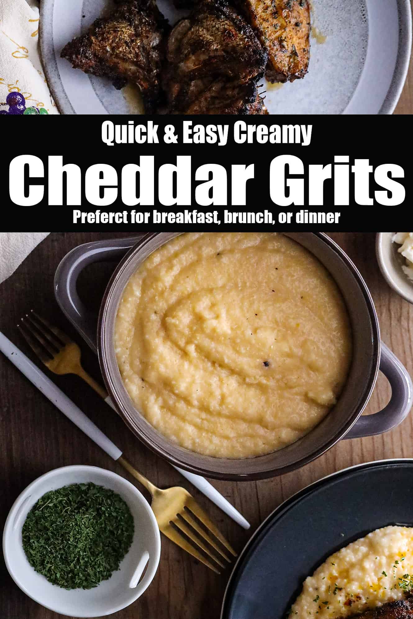 Quick Homemade Cheddar Grits Savory Thoughts