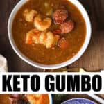 keto gumbo Pinterest pin