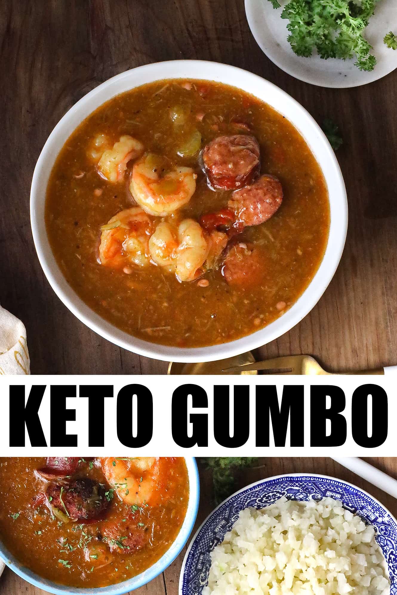 Keto Gumbo {With Sausage & Shrimp} Savory Thoughts