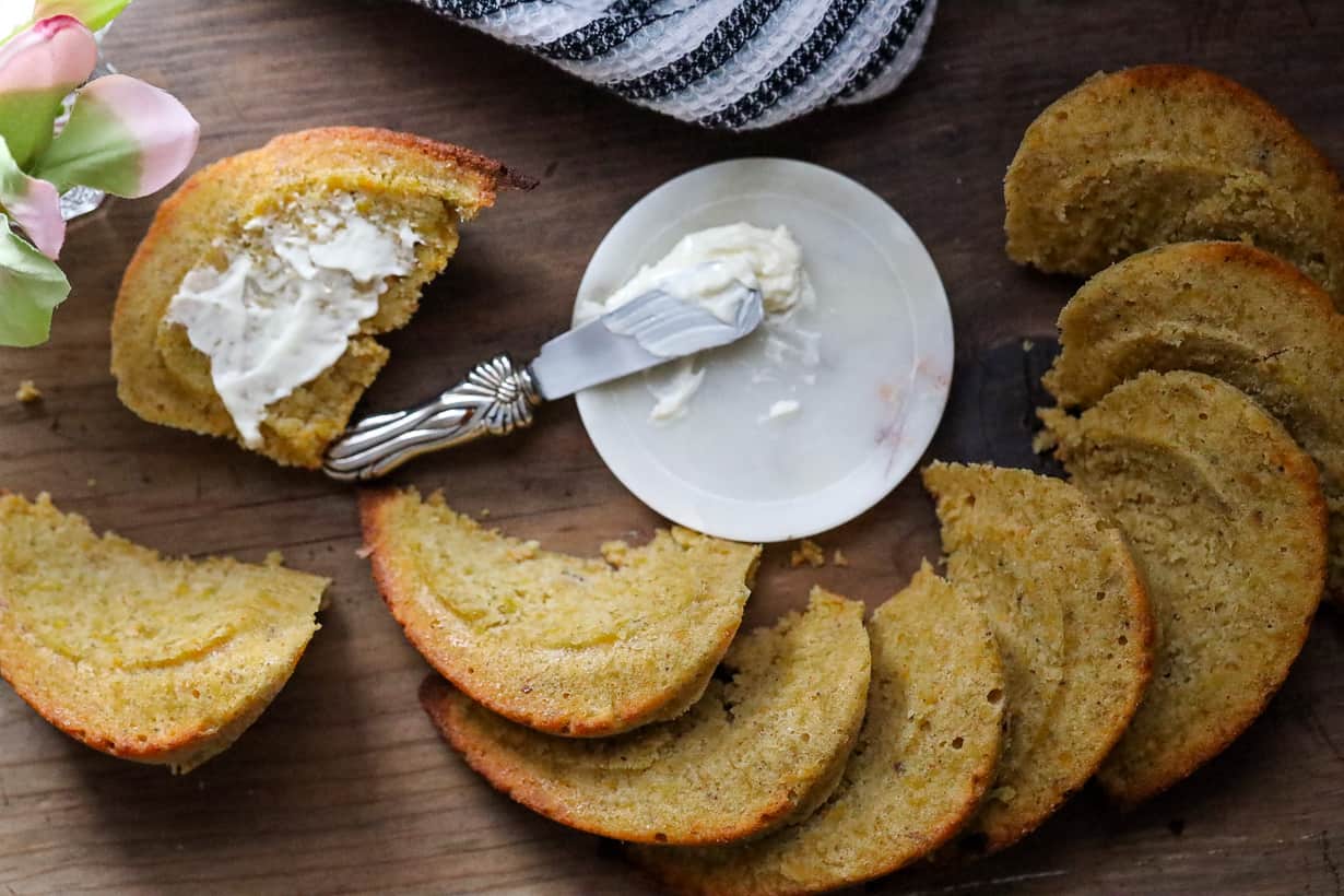 plantain bread with butter