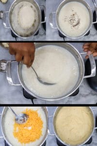 step by step guide to cheddar cheese grits