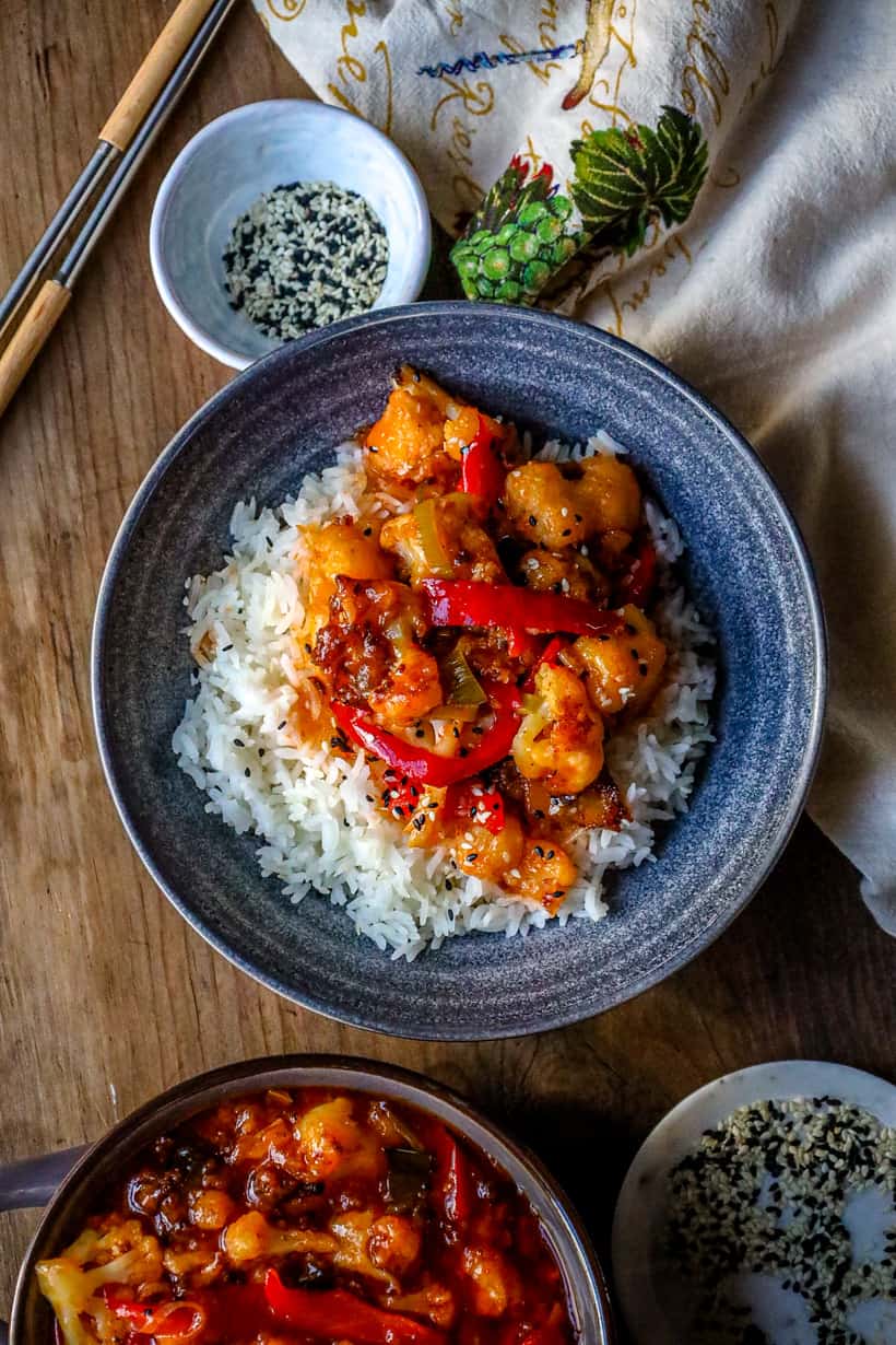 sweet and sour cauliflower