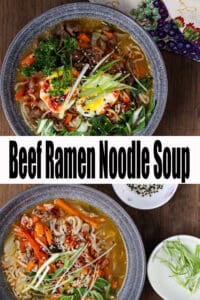 Beef ramen soup pin