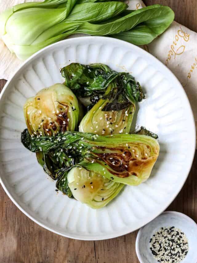 Sautéed Bok Choy in bowl