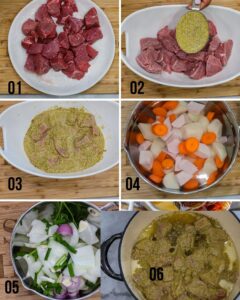 steps 1-6 Haitian bouillon