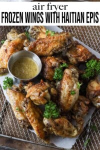 air fryer frozen wings Pinterest Pin