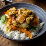 basil chicken with garlic