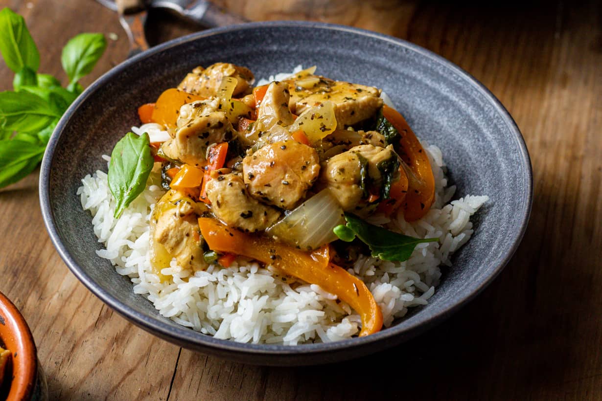 Garlic Basil Chicken Savory Thoughts