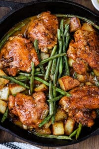 One pan Honey Mustard Chicken And Potatoes.