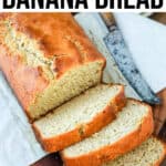banana bread without baking soda Pinterest pin