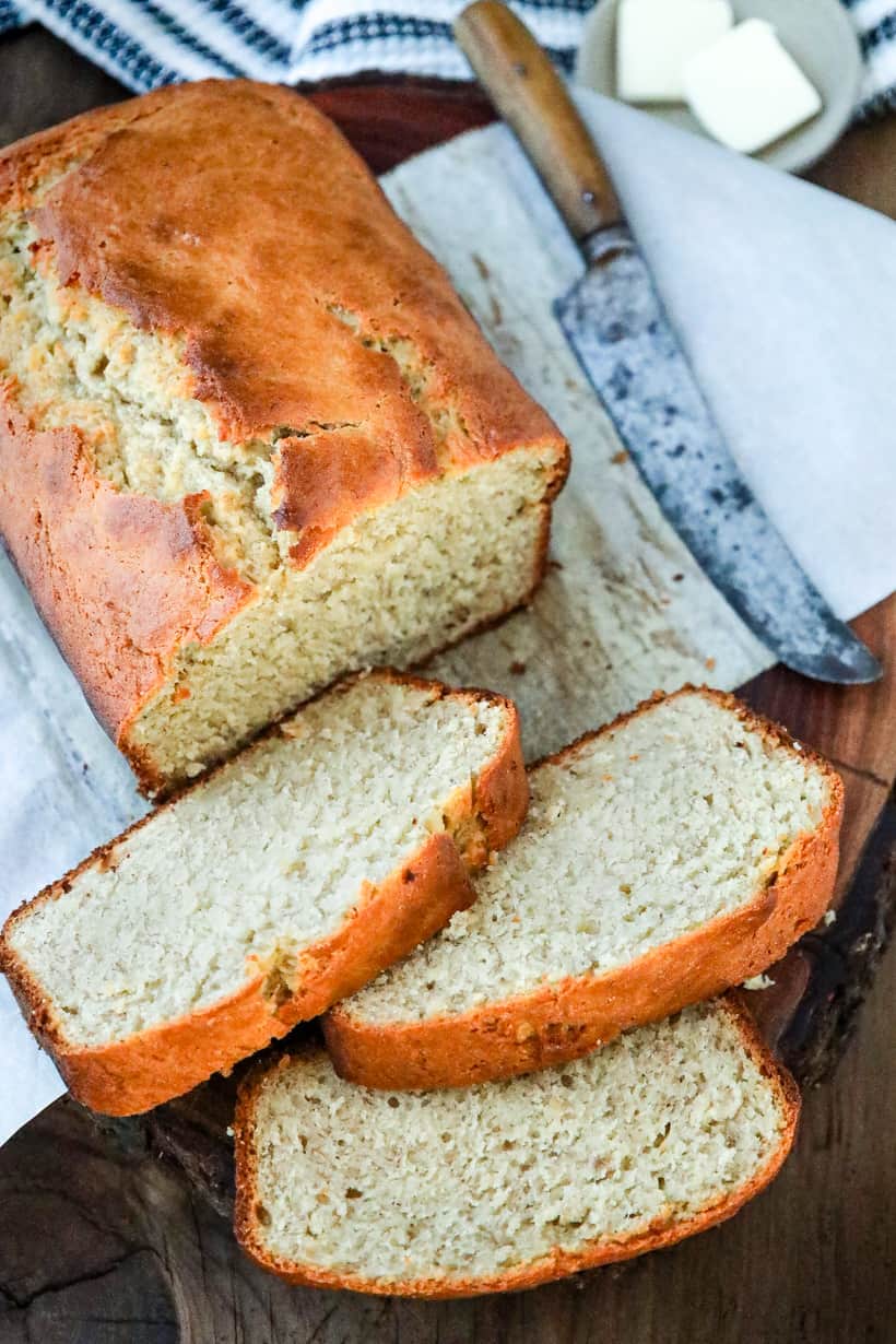 slices of banana bread without baking soda