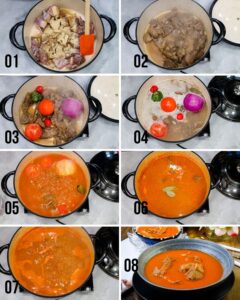 Step by step guide Ghanaian Light Soup