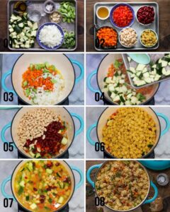 Vegetarian Minestrone Soup Step by step guide