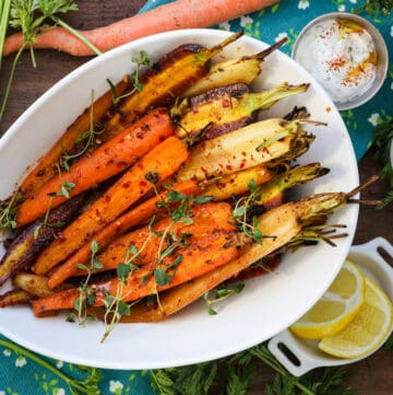 cooked air fryer carrots