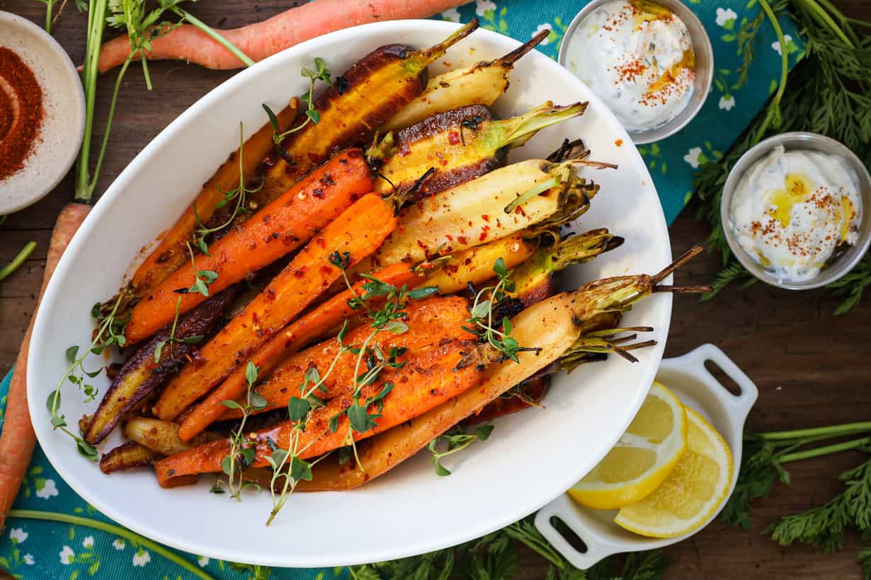 carrots with sour cream dressing